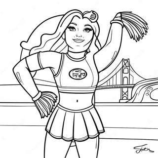 Pagina Da Colorare Cheerleader Dei San Francisco 49ers 11868-9718