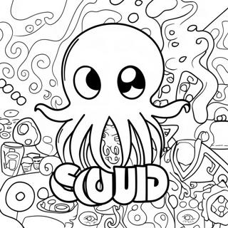 Pagina Da Colorare Del Logo Di Squid Game 11917-9756