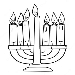 Pagina Da Colorare Adorabile Della Menorah 11988-9814