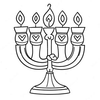 Pagina Da Colorare Adorabile Della Menorah 11988-9815