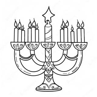 Pagina Da Colorare Adorabile Della Menorah 11988-9816