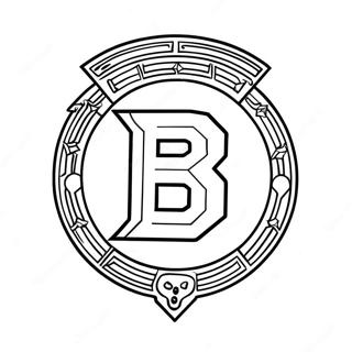 Pagina Da Colorare Del Logo Dei Bruins 12007-9828