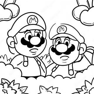 Pagina Da Colorare Dellavventura Di Mario E Luigi 12098-9901