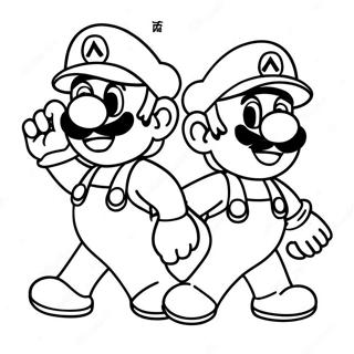 Pagina Da Colorare Dellavventura Di Mario E Luigi 12098-9904