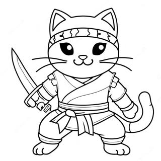 Pagina Da Colorare Del Gatto Ninja 12197-9978