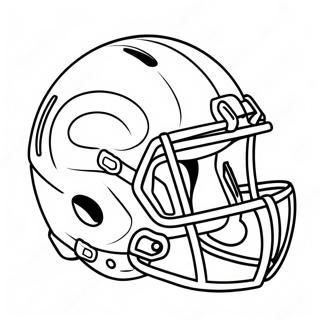 Pagina Da Colorare Del Design Colorato Del Casco Da Calcio 12228-10183