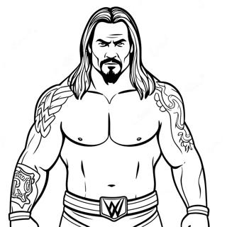 Pagina Da Colorare Della Wwe 12507-10403