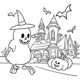 Pagina Da Colorare Di Halloweentown 12607-10490