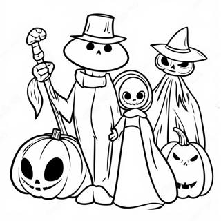 Pagina Da Colorare Dei Personaggi Spaventosi Di Halloweentown 12608-10493