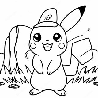 Pagina Da Colorare Di Ash Con Pikachu 12638-10520