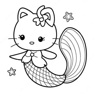 Hello Kitty Sirena Pagine Da Colorare