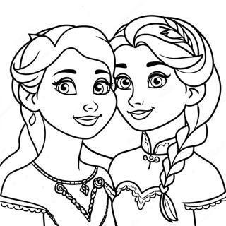 Elsa E Anna Pagine Da Colorare