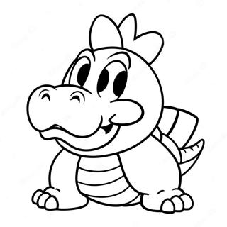 Pagina Da Colorare Di Bowser Jr In Una Posizione Birichina 13268-11020