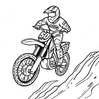 Pagina Da Colorare Del Salto Estremo In Moto Da Cross Supercross 13418-11137