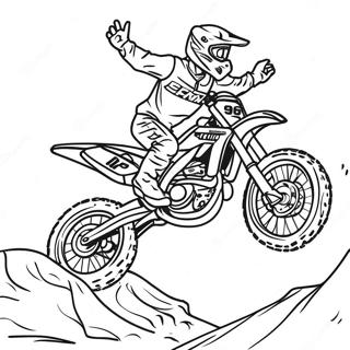 Pagina Da Colorare Del Salto Estremo In Moto Da Cross Supercross 13418-11138