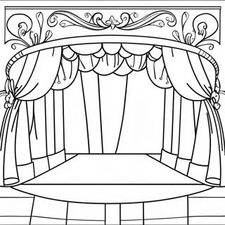 Pagina Da Colorare Del Palcoscenico Del Teatro Musicale 13949-11555