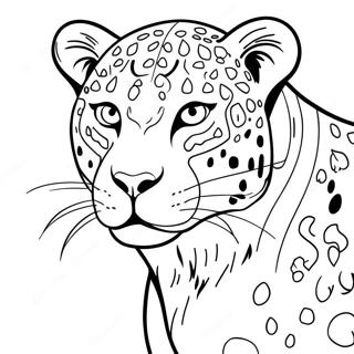 Leopardo Pagine Da Colorare