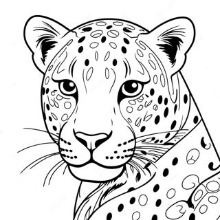 Pagina Da Colorare Di Un Leopardo 1401-1118