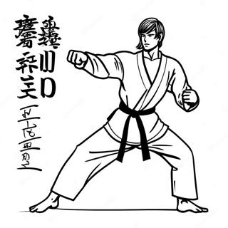 Pagina Da Colorare Karate 14068-11655