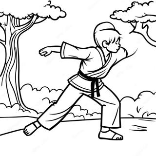 Pagina Da Colorare Karate Kid In Azione 14069-11660