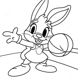 Lola Bunny Che Gioca A Basket Da Colorare 14210-11761