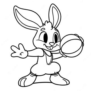 Lola Bunny Che Gioca A Basket Da Colorare 14210-11764