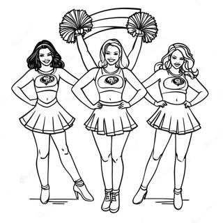 Pagina Da Colorare Cheerleader 49ers 1452-1163