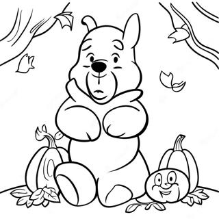 Pagina Da Colorare Di Winnie The Pooh Per Halloween 14729-12174