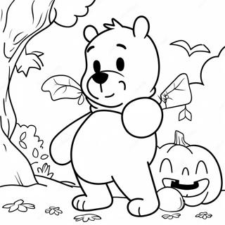 Pagina Da Colorare Di Winnie The Pooh Per Halloween 14729-12175