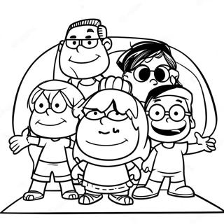 Pagina Da Colorare Ritratto Di Famiglia Loud House 1472-1179