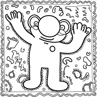 Pagina Da Colorare Di Keith Haring 14749-12192