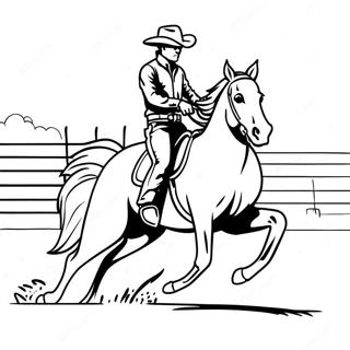 Pagina Da Colorare Dellazione Veloce Del Barrel Racing 14900-12331