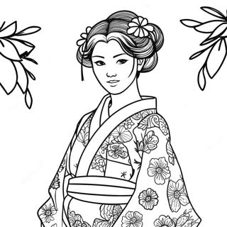 Pagina Da Colorare Mitsuri Con Kimono Colorato 15090-12482