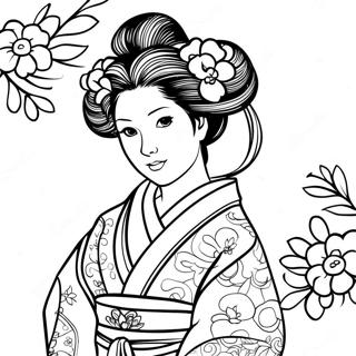 Pagina Da Colorare Mitsuri Con Kimono Colorato 15090-12649