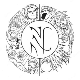 Pagina Da Colorare Logo Di Death Note 15099-12486