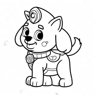 Pagina Da Colorare Dellavventura Di Everest Della Paw Patrol 15310-12825