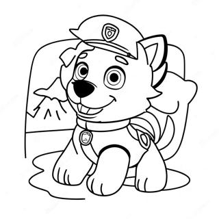 Pagina Da Colorare Dellavventura Di Everest Della Paw Patrol 15310-12827