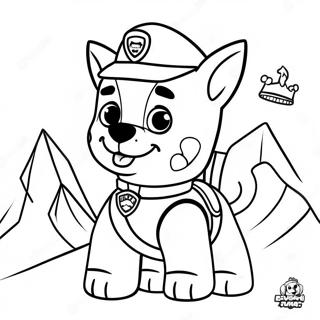 Pagina Da Colorare Dellavventura Di Everest Della Paw Patrol 15310-12971