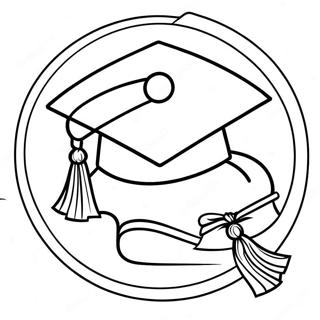 Pagina Da Colorare Del Cappello Di Laurea Della Classe Del 2024 15329-12983