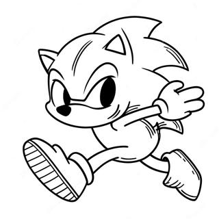 Pagina Da Colorare Di Sonic The Hedgehog In Velocita 15520-13147