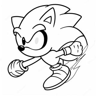 Pagina Da Colorare Di Sonic The Hedgehog In Velocita 15520-13148