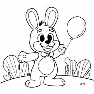 Pagina Da Colorare Di Toy Bonnie Con Palloncini Colorati 15551-13162