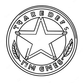 Pagina Da Colorare Del Logo Dei Texas Rangers 15620-13214