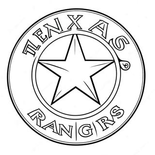 Pagina Da Colorare Del Logo Dei Texas Rangers 15620-13216