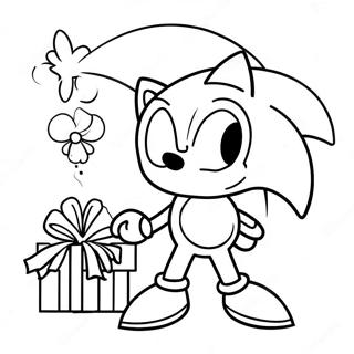 Pagina Da Colorare Di Sonic A Natale 15760-13326