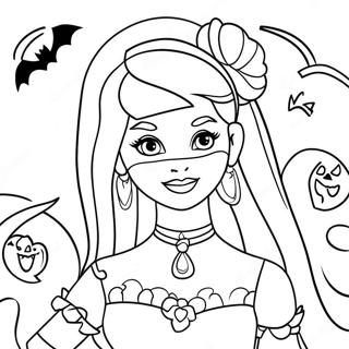 Barbie Halloween Pagine Da Colorare