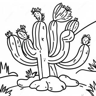 Pagina Da Colorare Cactus Colorati Dellarizona 16282-13738