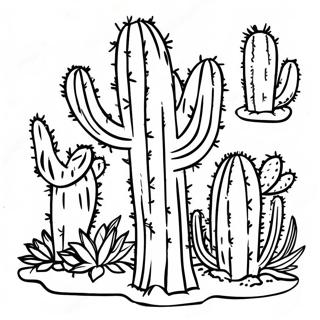 Pagina Da Colorare Cactus Colorati Dellarizona 16282-13739