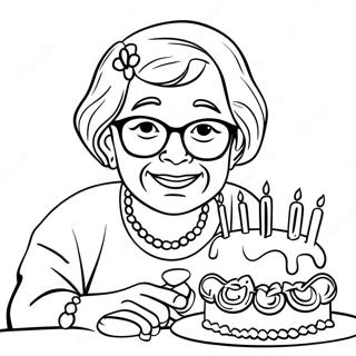 Pagina Da Colorare Buon Compleanno Nonna 16602-13983