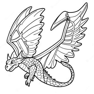 Pagina Da Colorare Wings Of Fire Rainwing 16682-14048